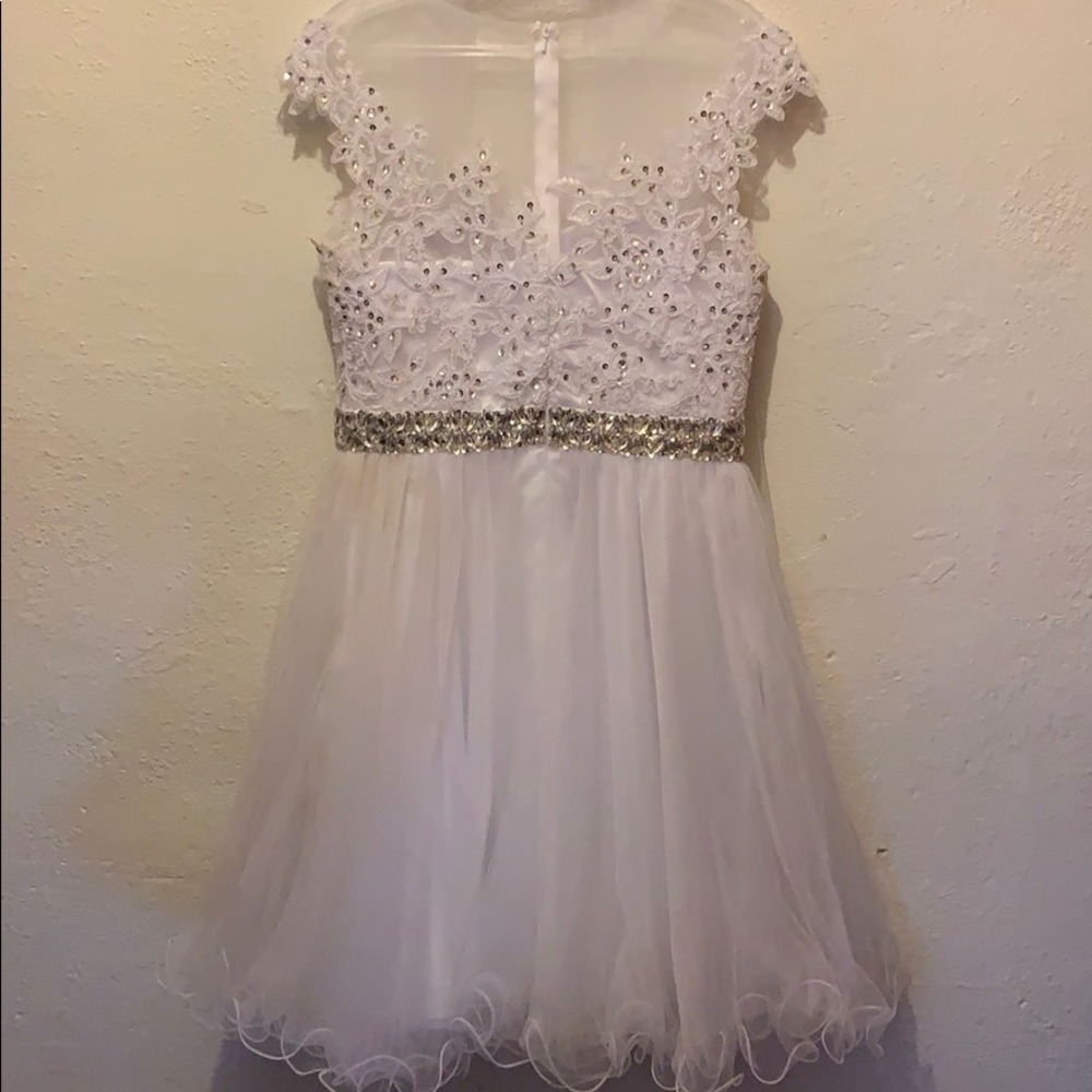 White prom dress